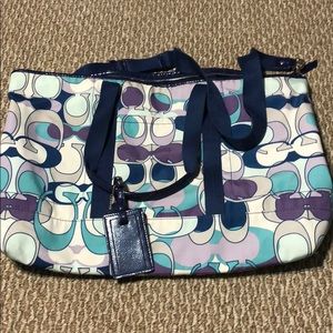 Large Coach tote/overnight bag